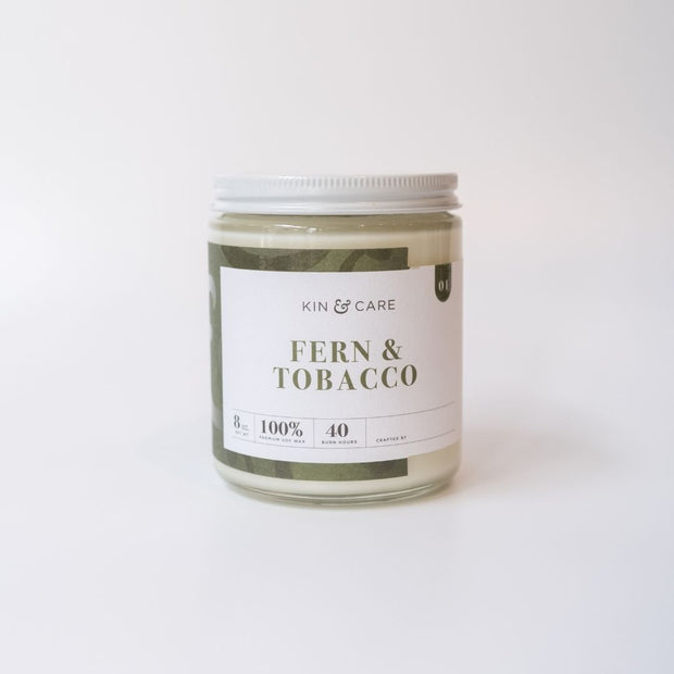 Fern & Tobacco Jar Candle