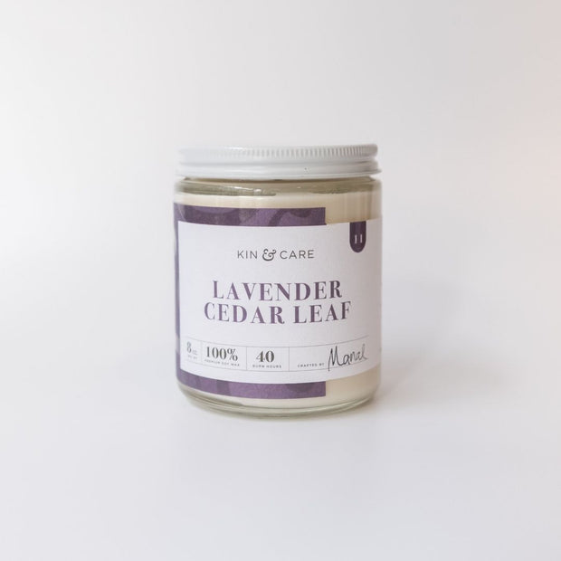 Lavender Cedar Leaf Jar Candle