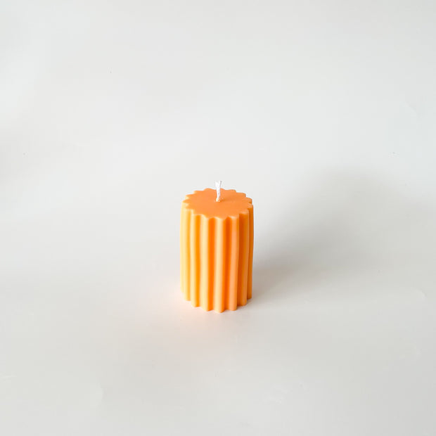 Lined Pillar Candle