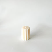 Lined Pillar Candle