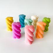 Swirl Pillar Candle